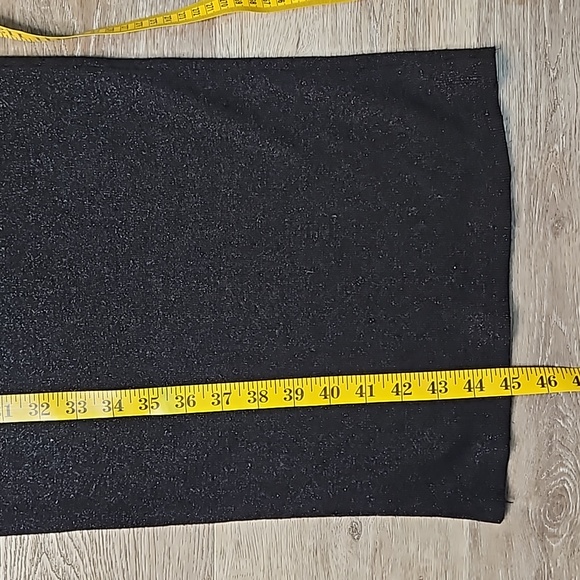 O.P.T bodycon black midi dress with sparkled thredding size xs - Picture 9 of 12